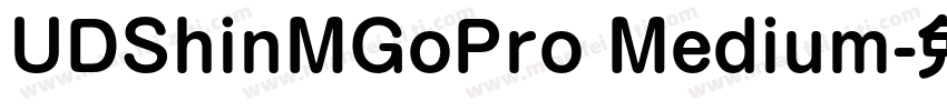 UDShinMGoPro Medium字体转换